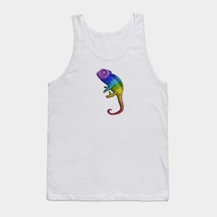 rainbow chameleon Tank Top